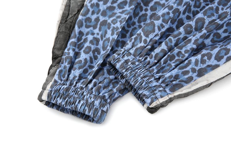 0 3 blue leopard jogger pants