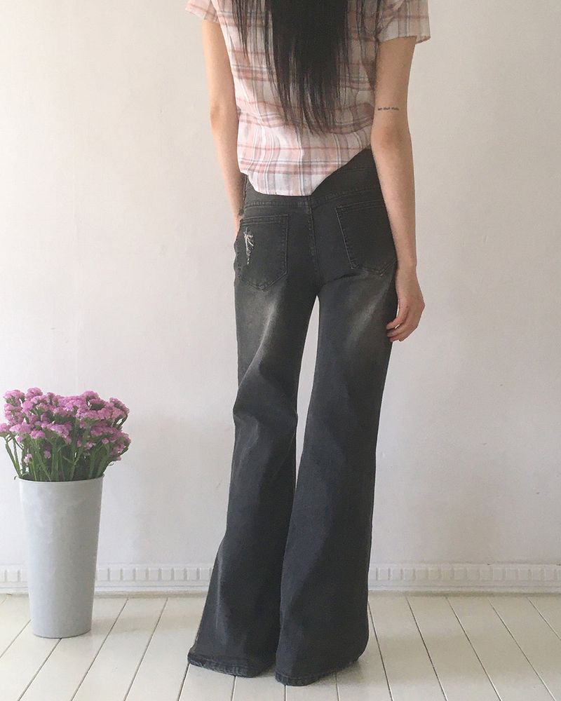 Furen Washing Bootcut Denim Pants