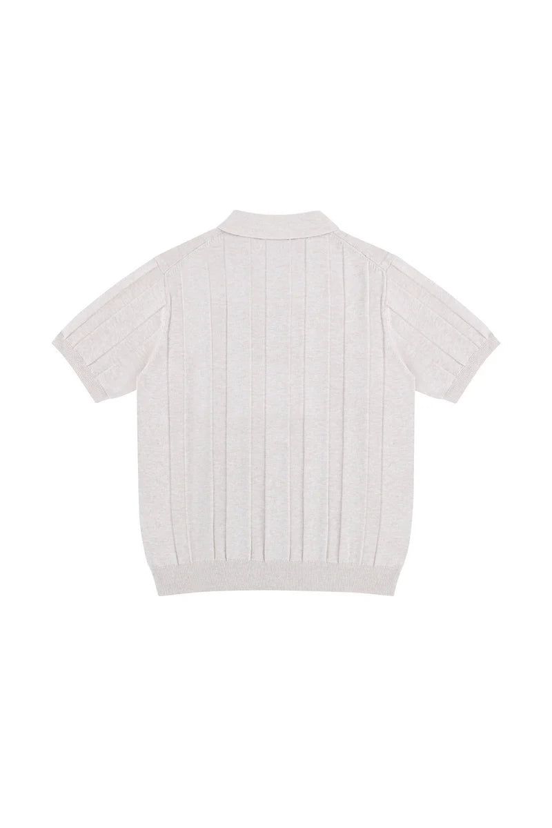 Linen Blend Polo Shirt