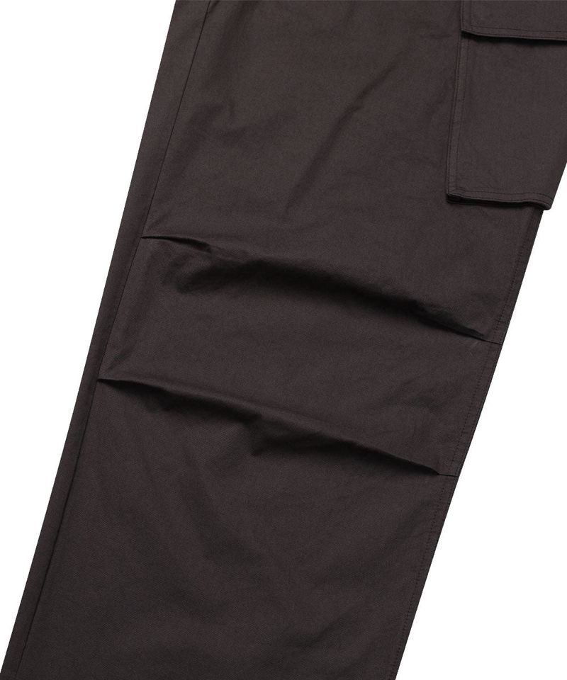 DIAGONAL CARGO PANTS_BROWN