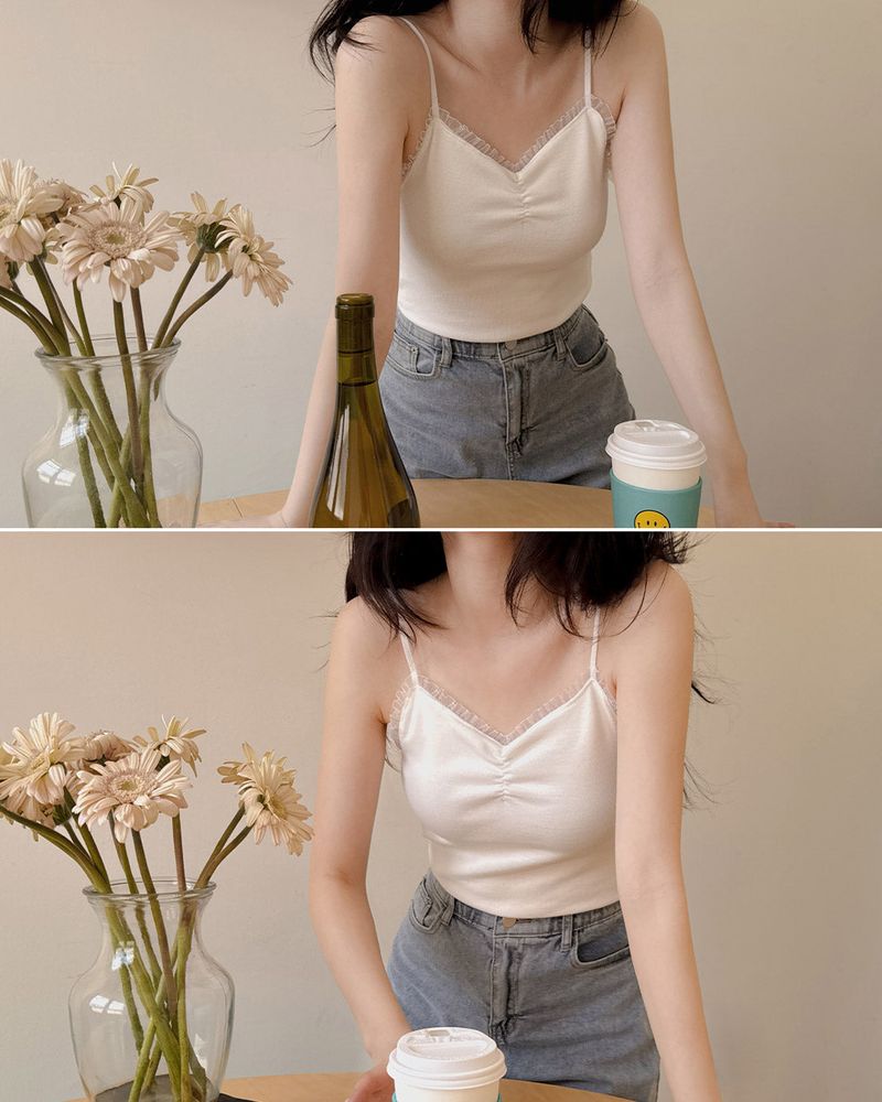 MAYBINS（メイビンス）の「Cipper frill sleeveless（Tops）」