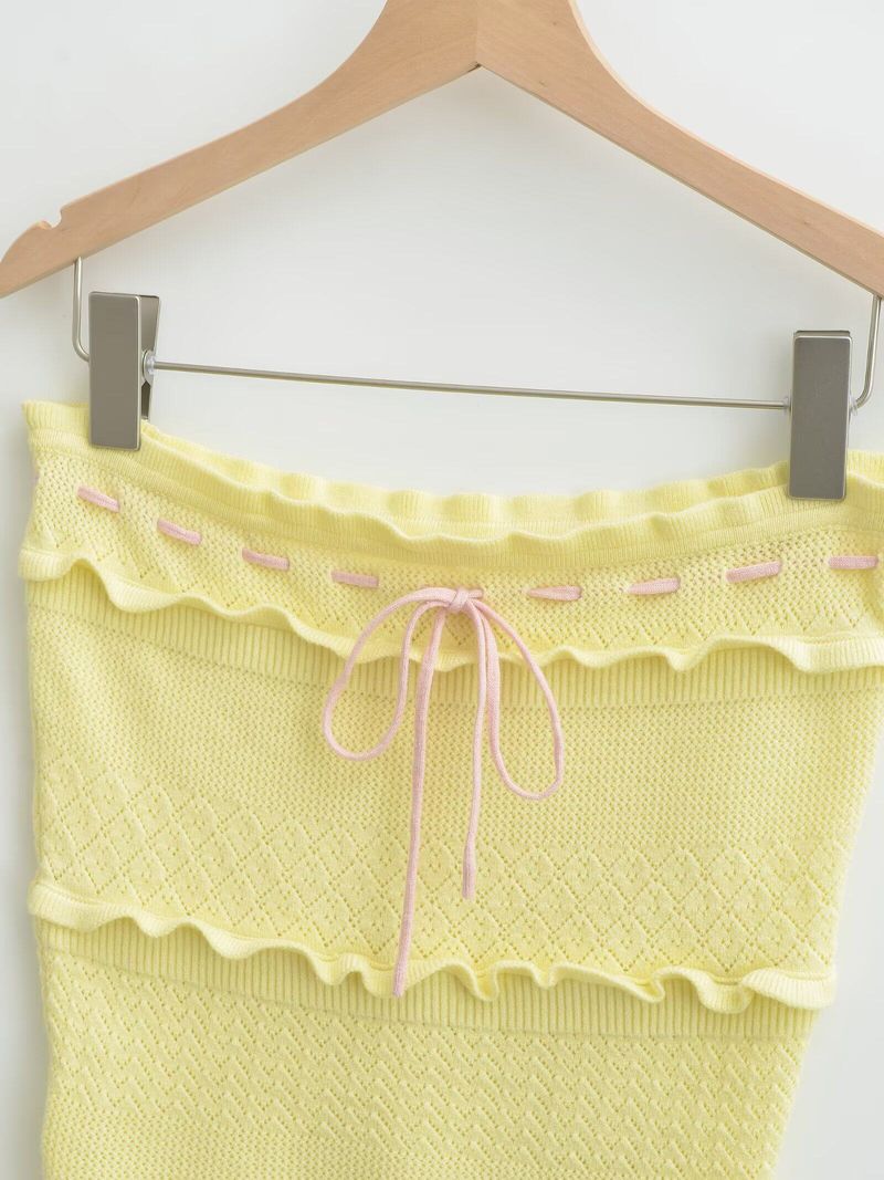 Nover Ribbon Knit Top