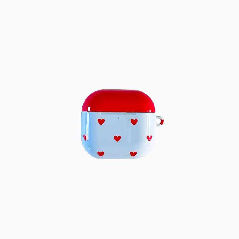 blue love dot AirPods case