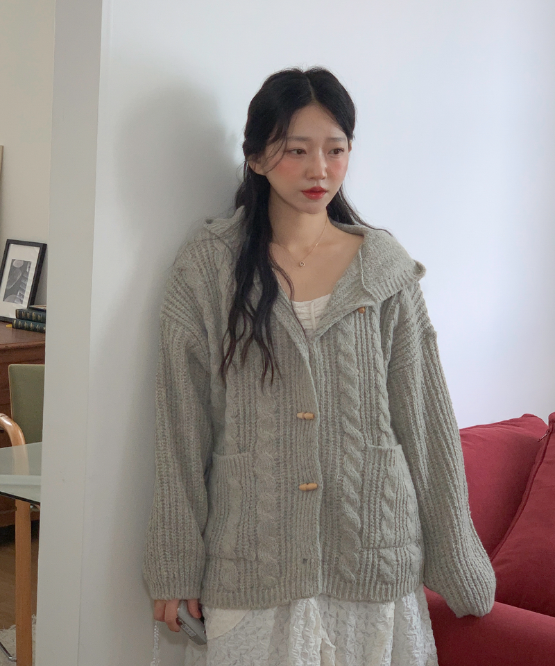Tteokbokki hoodie cardigan