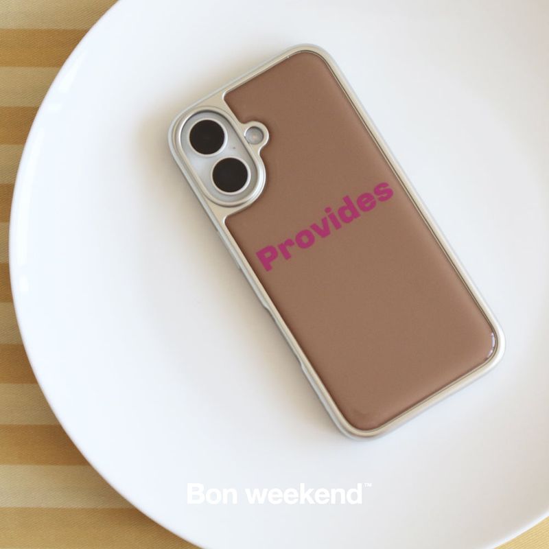 Bon weekend（ボン ウィークエンド）の「[MADE] PROVIDES シルバーエポキシスマホケース（スマホグッズ/小物）」