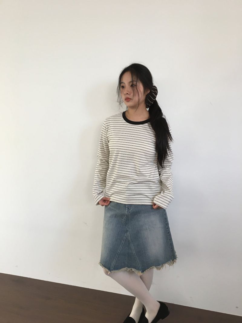 Linea Stripe Scrunchie (3color)