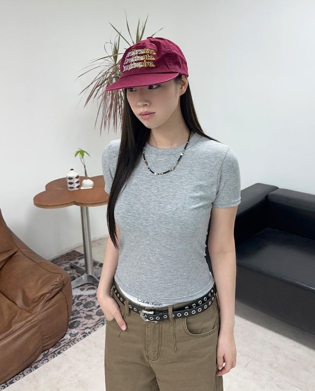 SATIIIZ（サティーズ）の「Erin Tencel Crop Short Sleeve Tee（Tops）」
