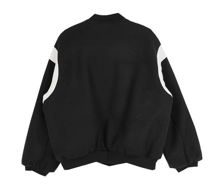 No.0495 row woolen varsity JP (3color)