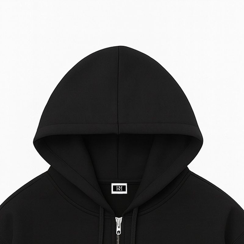 [Unisex] BASIC LINE OVER FIT 2-WAY ZIP-UP (4color)