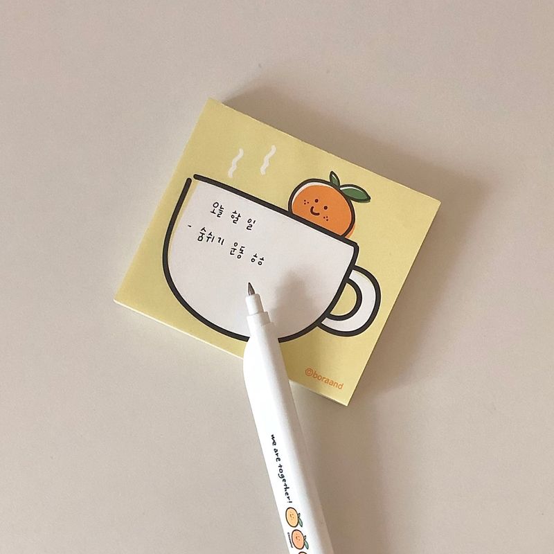 Tangerine memo pad (3type)