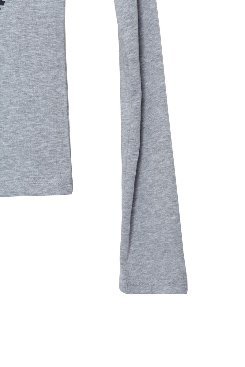 Wave Crop Long Sleeve T-Shirt