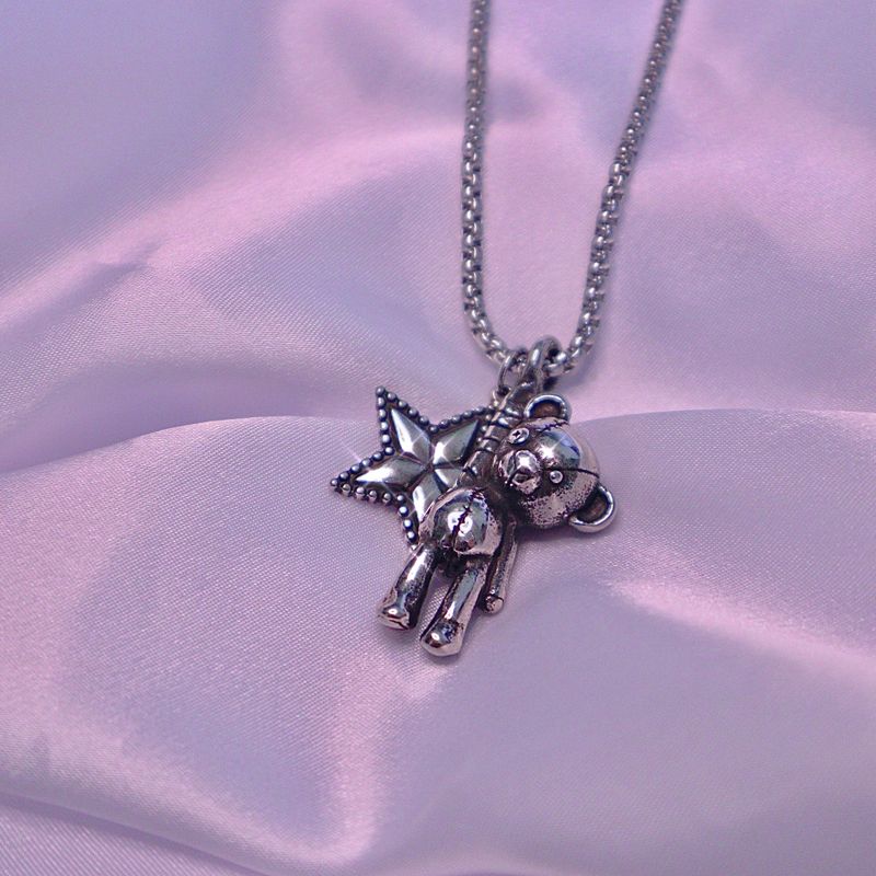 Teddy Bear Star Necklace