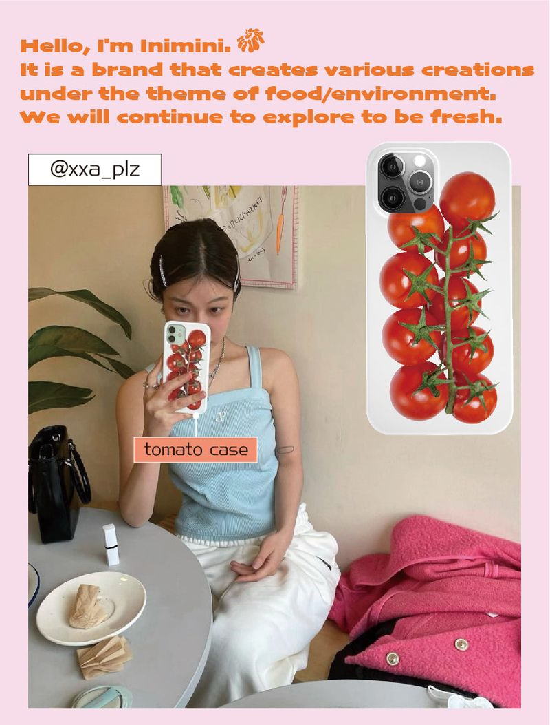 Tomato case - jelly hard