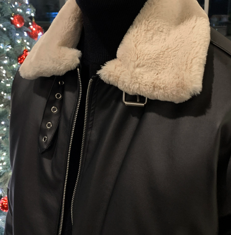 Mirei Leather Mustang Padded Jumper