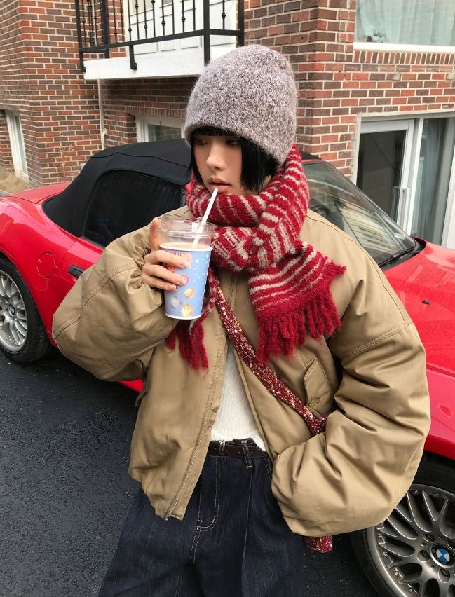 (WOOL) ROUGH DAMAGE KNIT