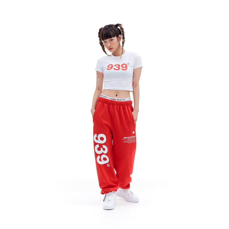 939 LOGO CROP TOP (WHITE)