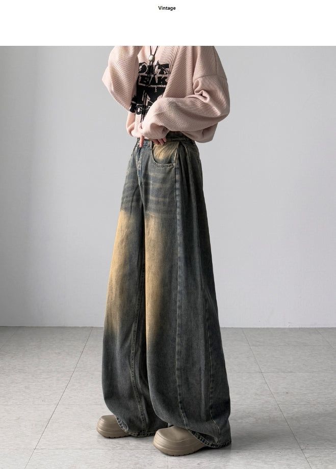 Flux Pintuck Wide Denim