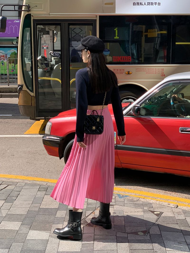 [MADE] LOVE MORE PINTUCK LONG SKIRT