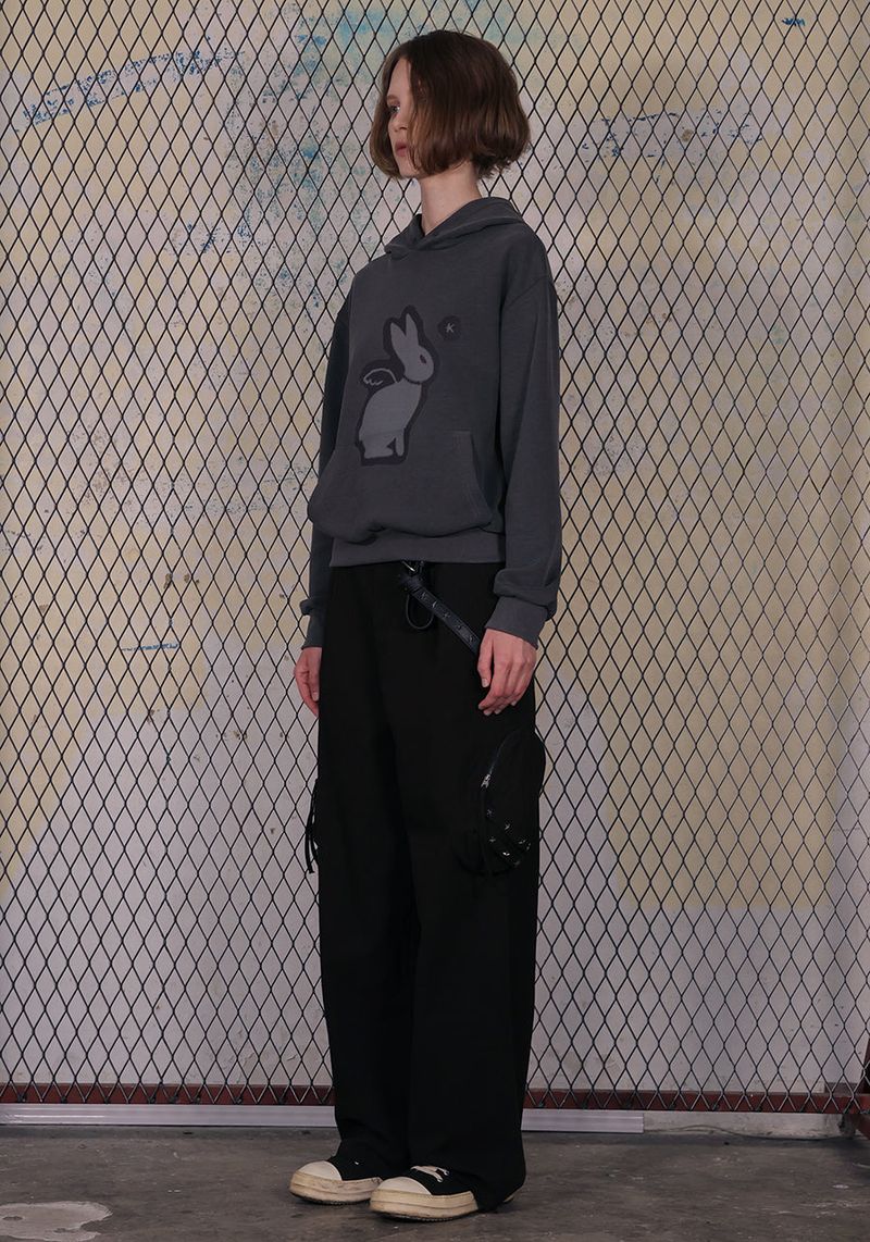  RIVET STRAP POCKET PANTS_GRAY