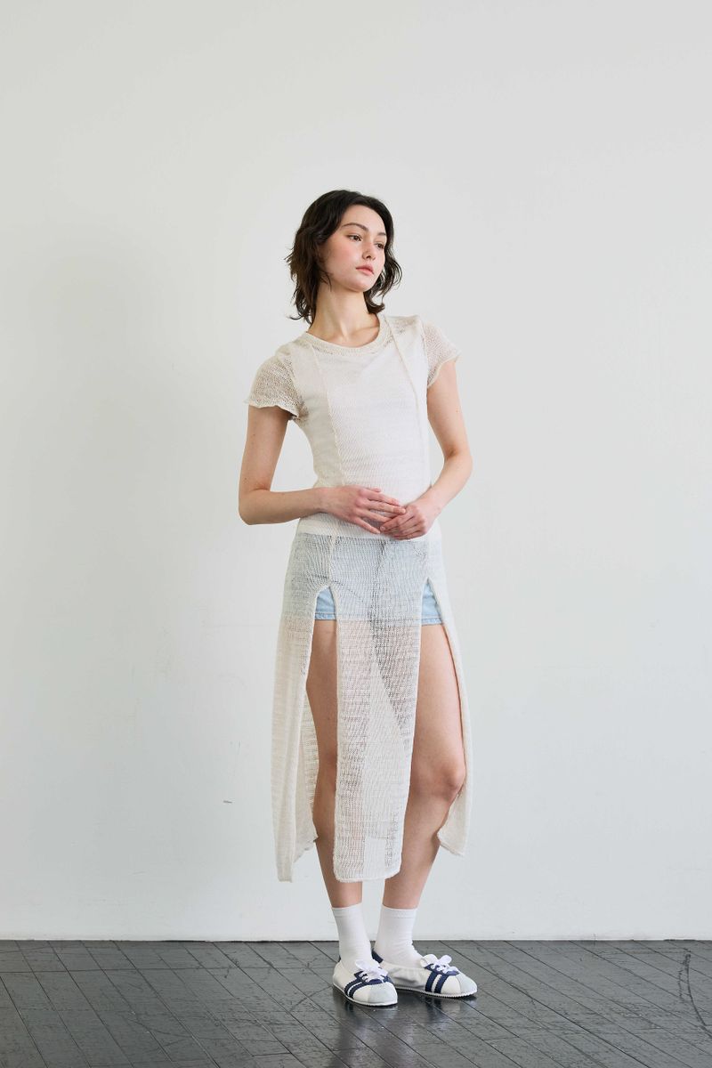 WITTY KNIT ONE-PIECE / IVORY