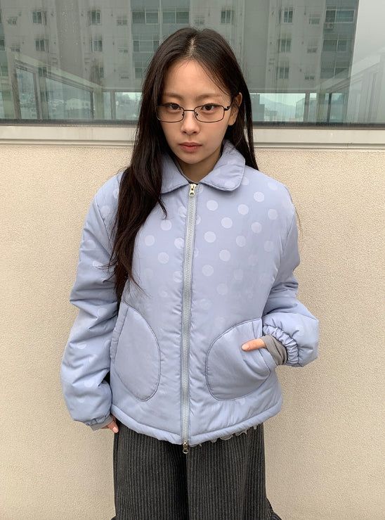 BAON（バオン）の「Calper 3oz Dot Collar Padding Jumper（Jackets/Outerwear）」