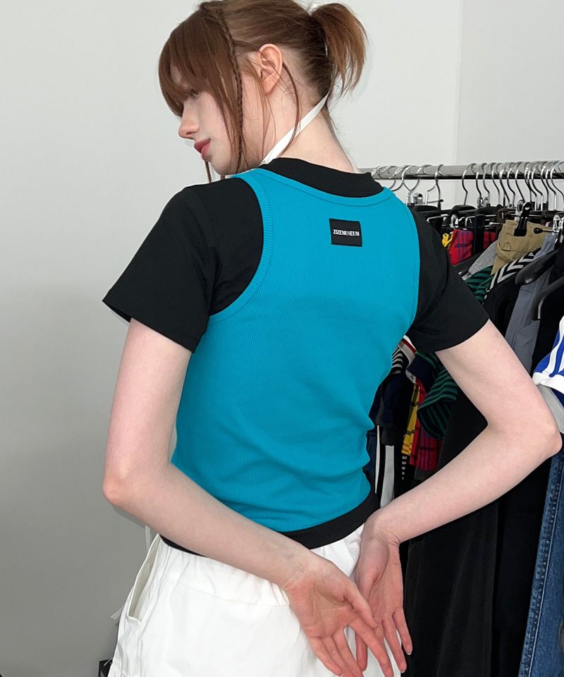 ZIZEMUSEUM（ジゼミュージアム）の「ZIZE SLEEVELESS (BRUISH GREEN)（Tops）」