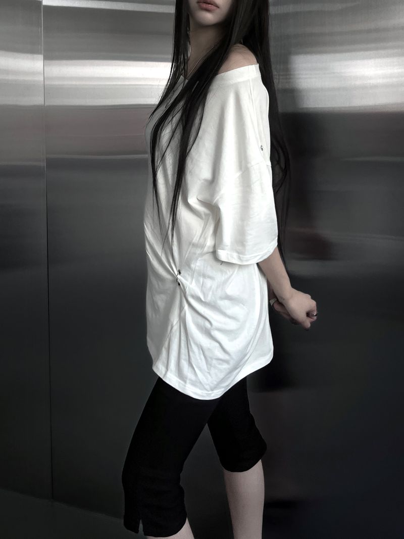 piercing ring one off short sleeve (2color)