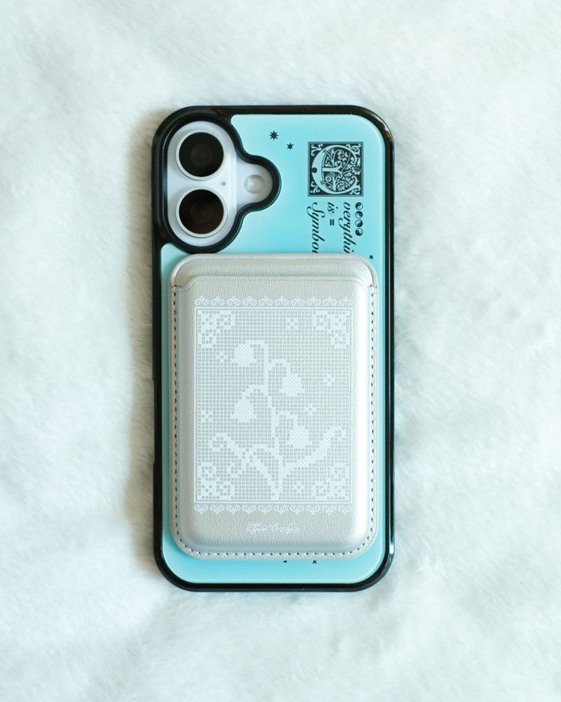 Muguet - Silver / Black | MagSafe Wallet
