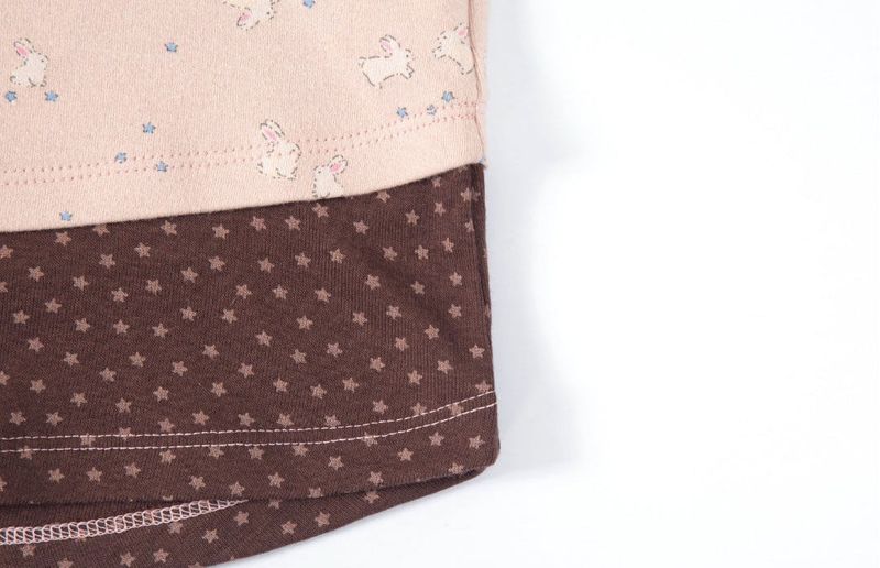 star rabbit long sleeve pink