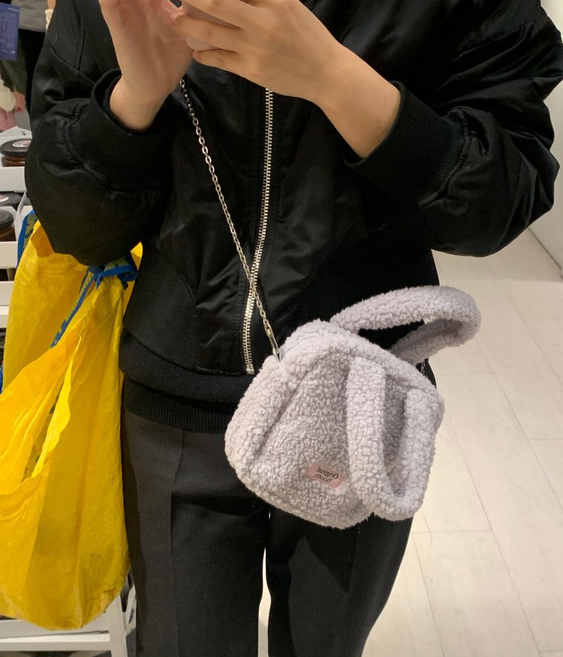 teddy bag gray
