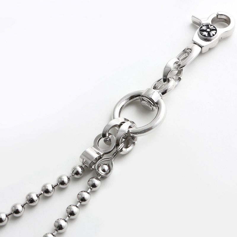 SVC-512 WEi Donghan Worn Double Dog Tag Silver Fashion Pants Chain