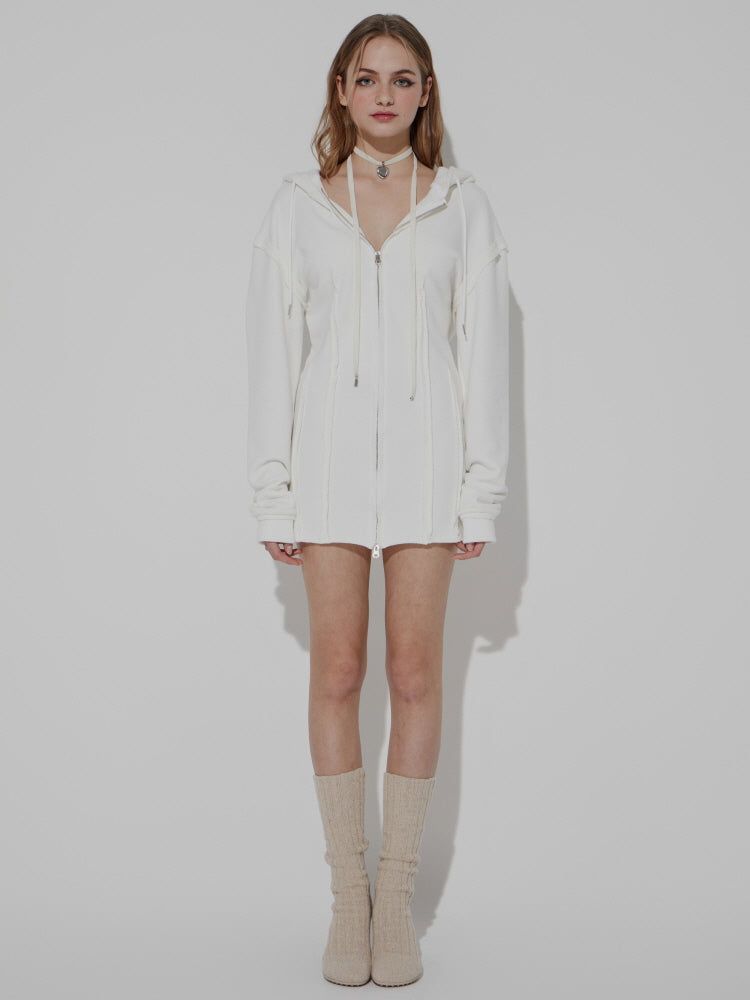 GATELESS（ゲートレス）の「ZIP-UP ONEPIECE（Dresses）」