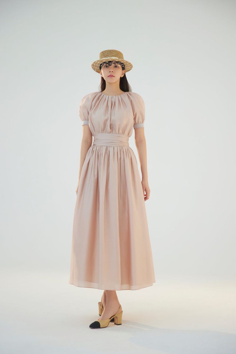 NO.4 DRESS - NUDE BEIGE