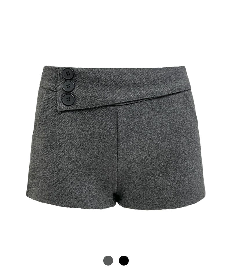 Cozy&Kitsch（コージーアンドキッチ）の「ビエンナサイドボタンウールショーツ（パンツ）」