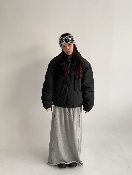 [unisex] Thatdi Two-Way Hood Padding Jumper