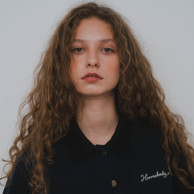 Cotton Trucker Jacket (NAVY)