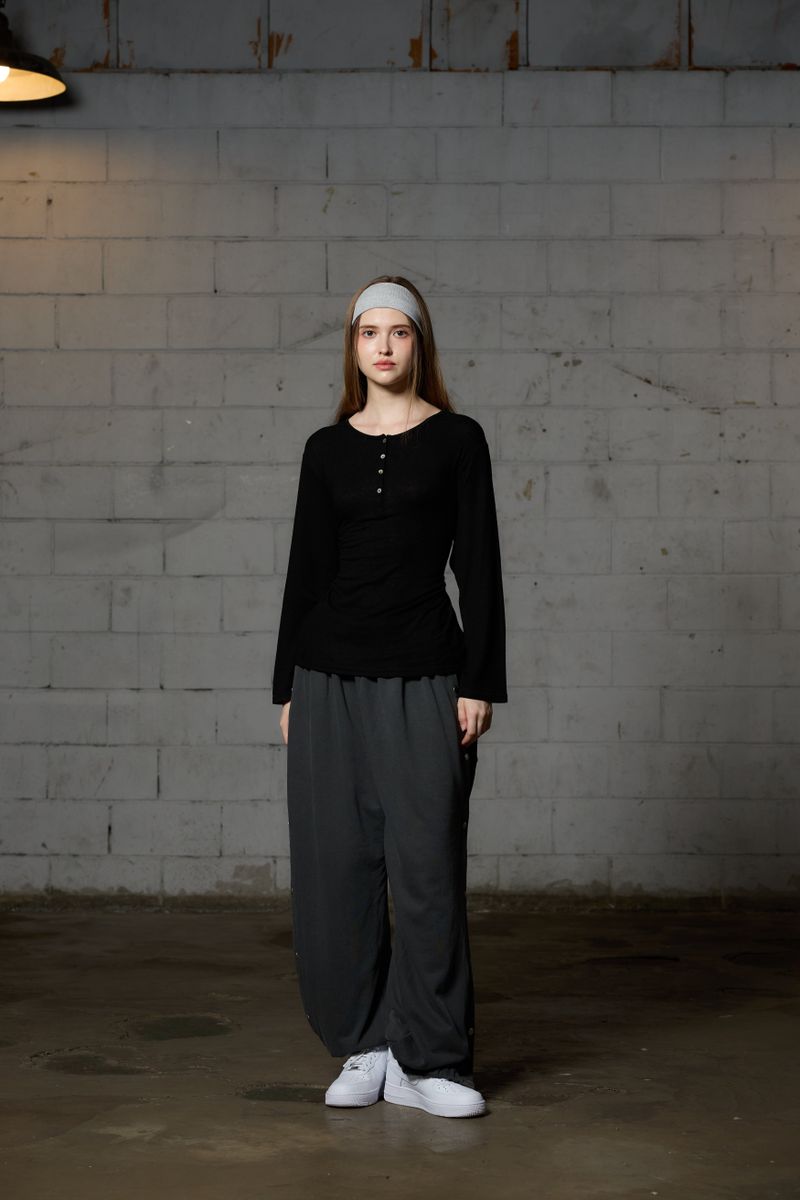 FAIRY WOOL LONG SLEEVE / BLACK