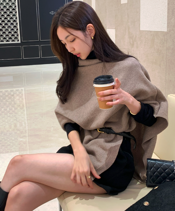 Vice Cashmere Knit Cape / 5 colors