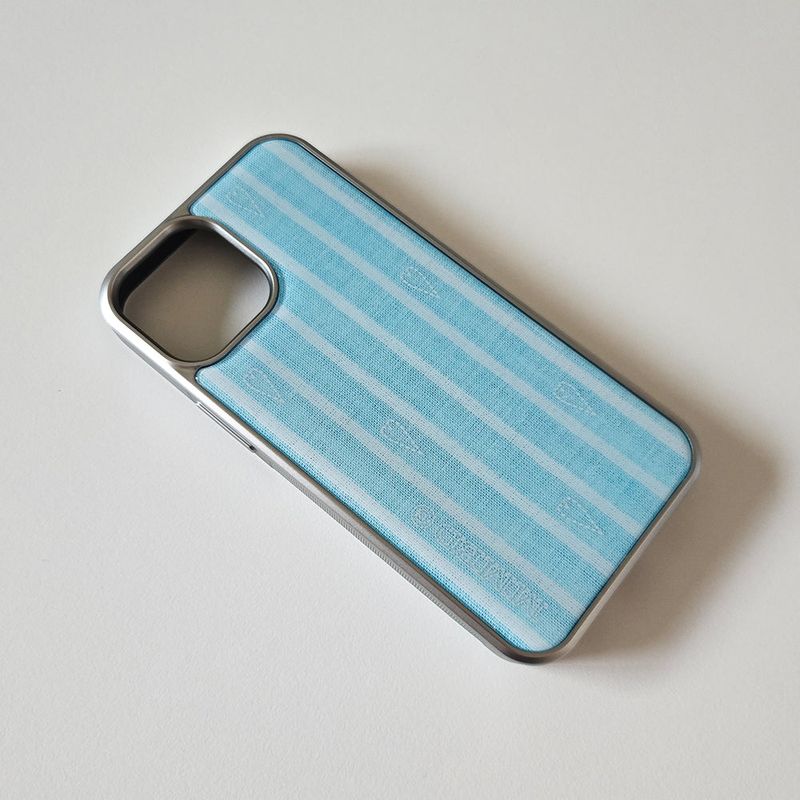 Blue Stripe Heart Phone Case (SV_Epoxy)