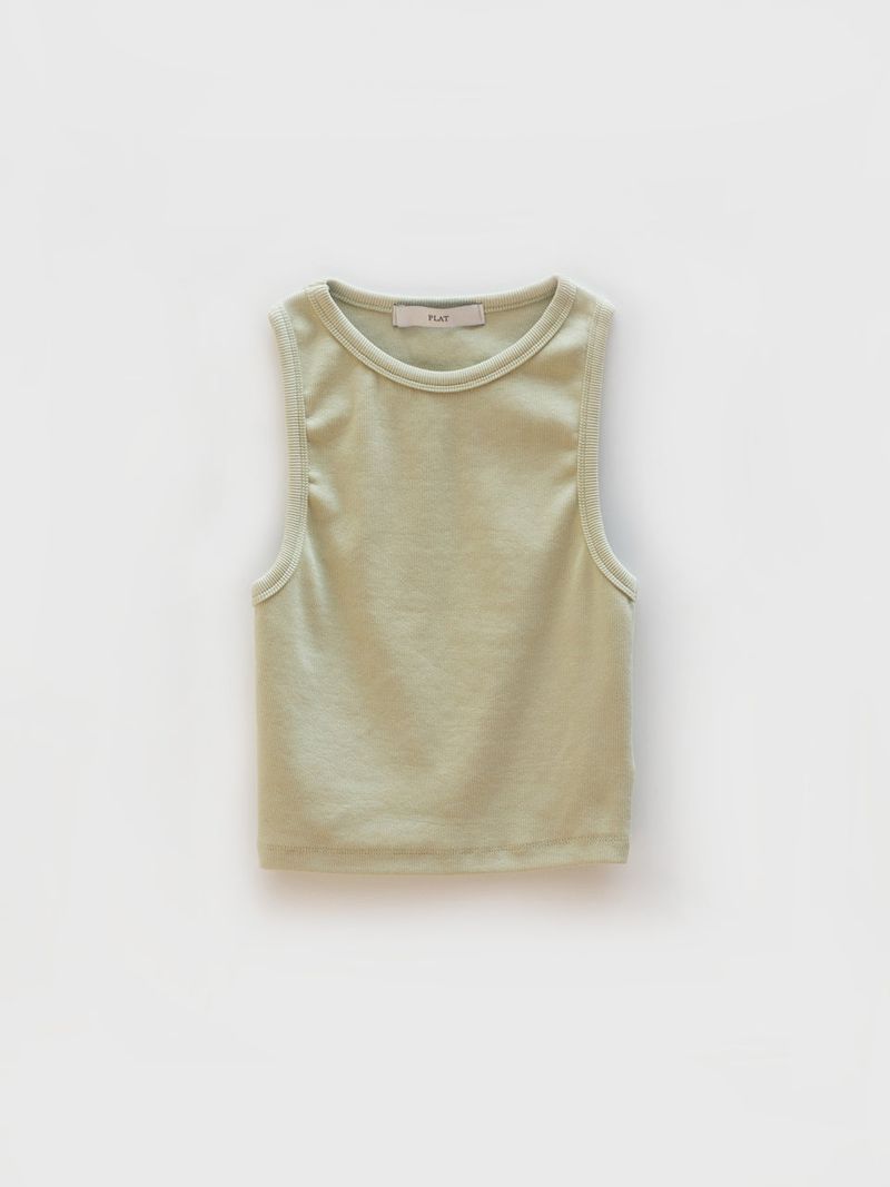 PLAT DU JOUR（プラドゥジュール）の「Crop leeveless (Mint)（Tops）」
