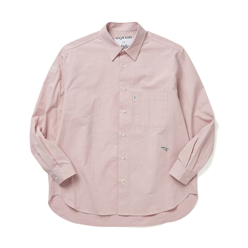 Express Holiday Signature Symbol Basic Shirt_Dust Pink