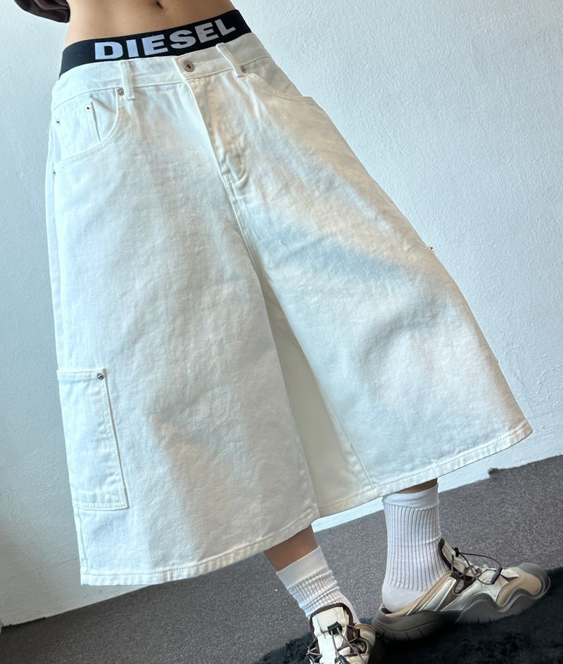 Double Ring Cargo Rivet Cotton Bermuda Shorts 3color