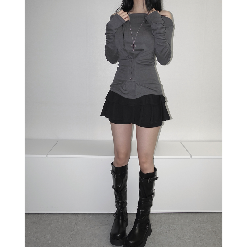 Bold Sole Strap Long Boots