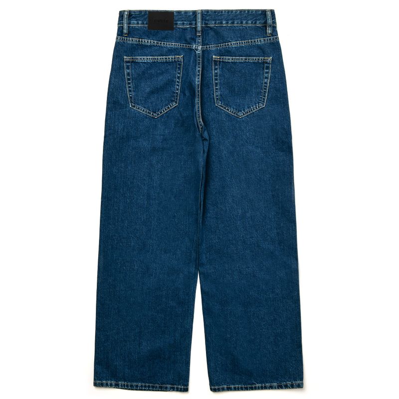 WIDE DENIM PANTS BLUE