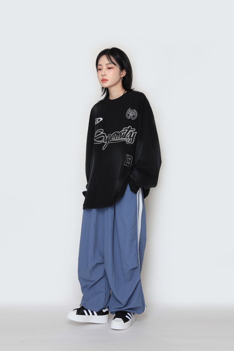 Spray Patch Long Sleeve T