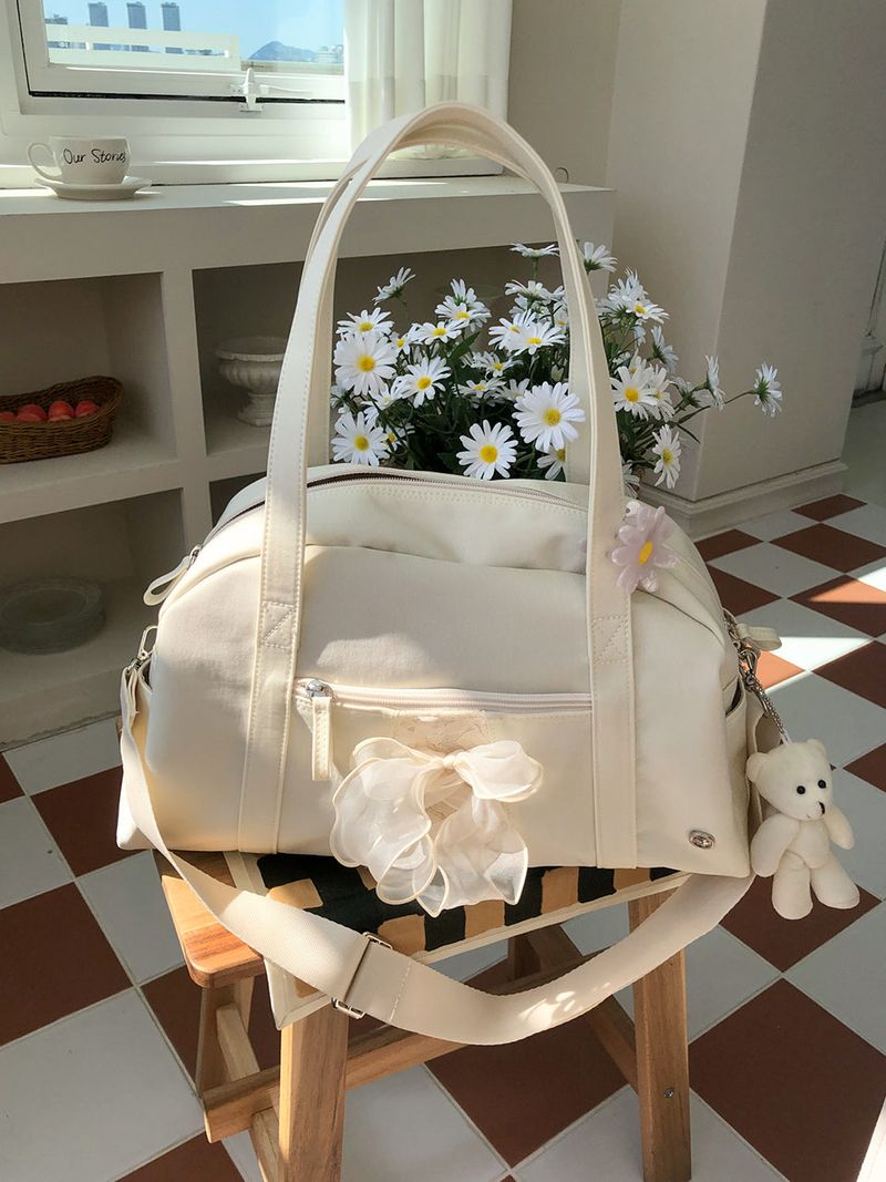 ovuni（オーブニ）の「Daily ribbon gym bag_ivory（Bags）」