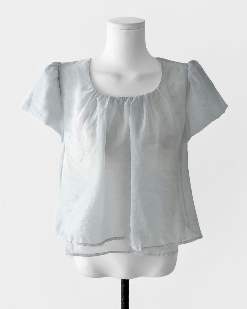 bomir sheer organza double layer bl
