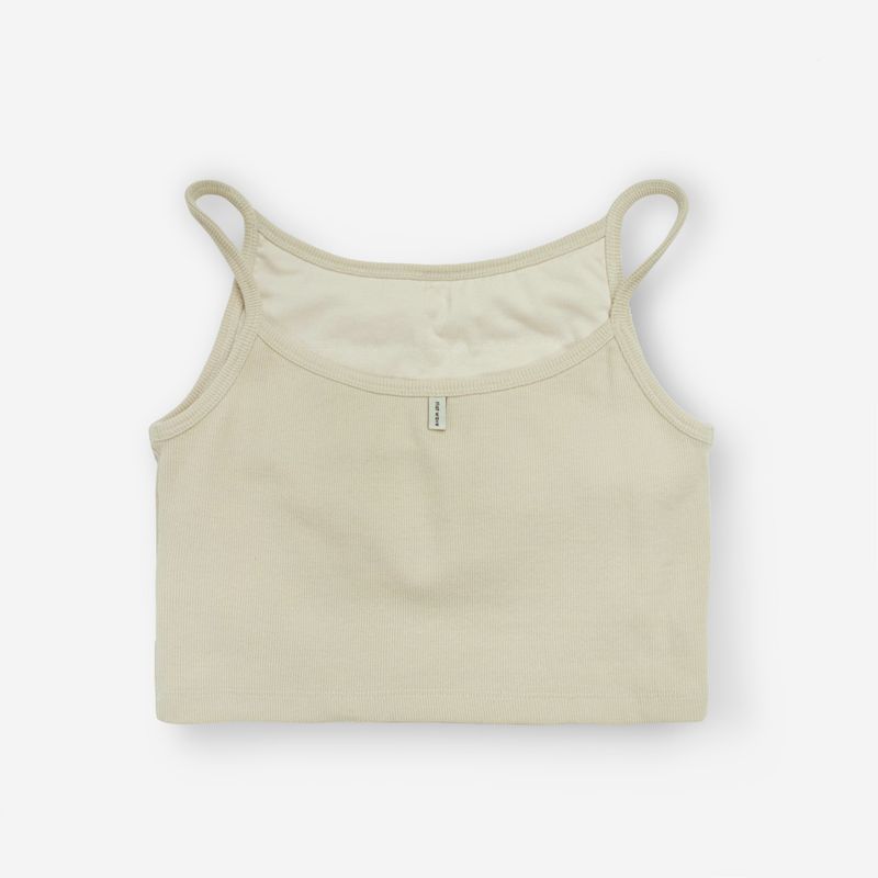 Tiam Crop Bra Top Beige