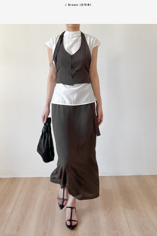 Helena Strap Long Skirt