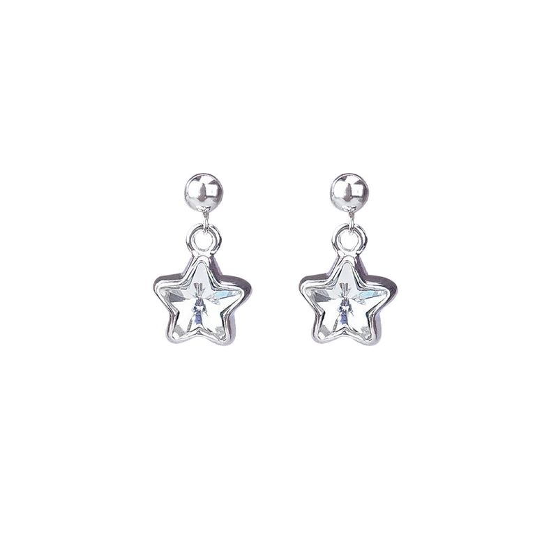 [Silver 925] Cubic Star Earrings